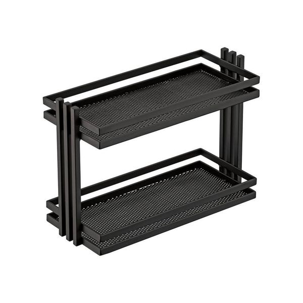 Bandeja Multiuso Organizador Hara Lívia 32,5 X 21 X 14 Cm Cor:preto
