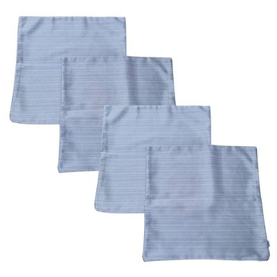 Kit 4 Capa Almofadas Jacquard 45x45 Ziper Invisivel Dourado