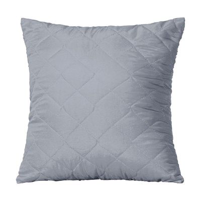 Capa De Almofada 45cm X 45cm 1 Peça Matelada 100% Poliéster Cor:cinza
