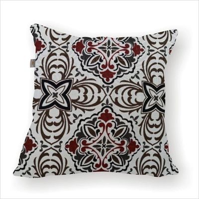 Capa De Almofada Jacquard Estampa Contemporânea