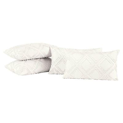 Capas De Almofadas Aveline 60cm X 30cm 04 Peças - Off White.