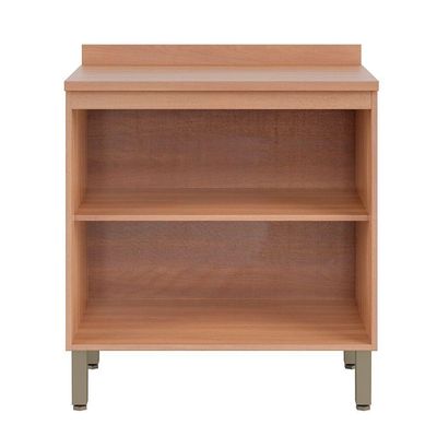 Balcão 80cm Sálvia 2 Portas Com Tampo 908101 Telasul Branco E Freijó