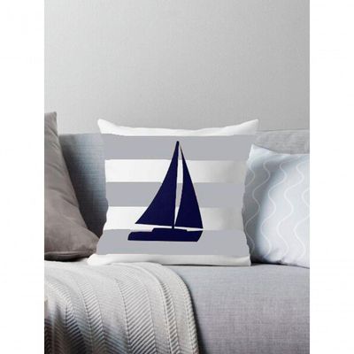 Kit 3 Capas De Almofadas Navegação Barco à Vela Marítima