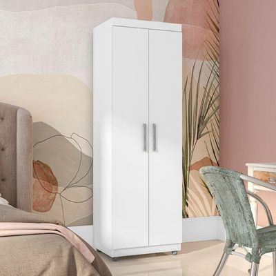 Armário Multiuso Sabrina 2 Portas Branco Ajl