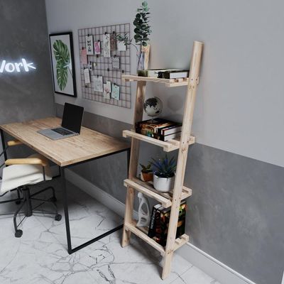 Conjunto Organizador De Qualidade Escada Reforçado Madeira