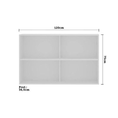 Armário Perola 120 Cm 3 Portas Luciane