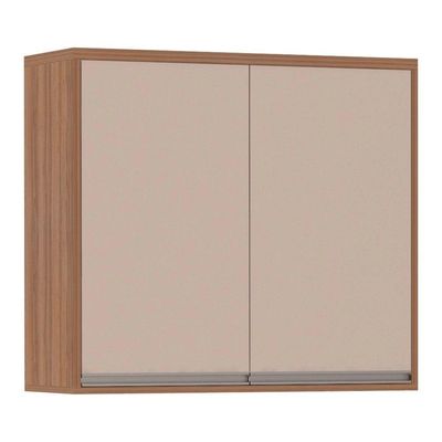 Armário Aéreo 80 Cm 2 Portas Connect 1 Prateleira Lari Luciane Móveis