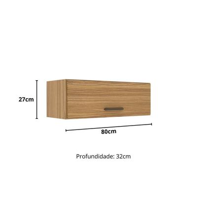 Aéreo Basculante 1 Porta 0,80m Berlim Ipê Decibal
