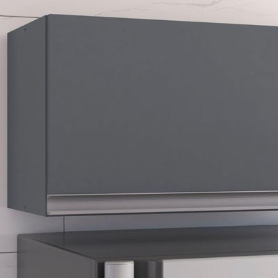 Armário Aéreo Geladeira Andréia 60 Cm Cinza Ajl