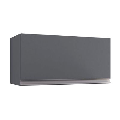 Armário Aéreo Geladeira Andréia 60 Cm Cinza Ajl