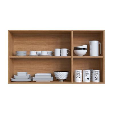 Armário Aéreo Cozinha 120 Cm 3 Portas 2 Prateleiras Quiditá Montana/fumê