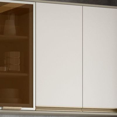 Armário Aéreo 01 Porta 40cm évelin Henn Duna Com Cristal