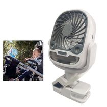 Ventilador De Mesa Umidificador Agua Bateria Recarregavel Usb Gancho Garra 3 Velocidades