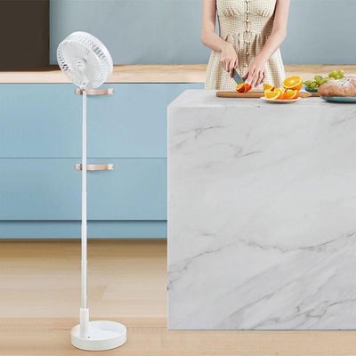Ventilador Retrátil Recarregável De Mesa Usb Bateria 7200mah