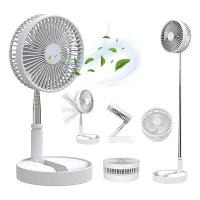 Ventilador Retrátil Recarregável De Mesa Usb Bateria 7200mah
