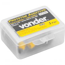 Protetor Auditivo Em Copolimero Tipo Plug Com Cordao - Vonder