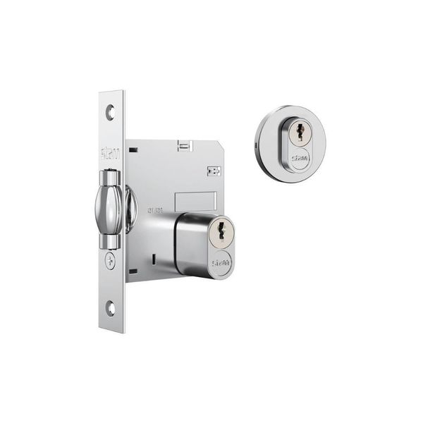 Fechadura Pivotante 1005 Redonda Inox - Stam Redondo