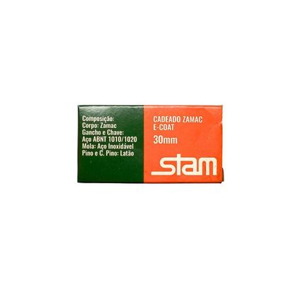 Cadeado Zamac Latonado - Stam 30mm