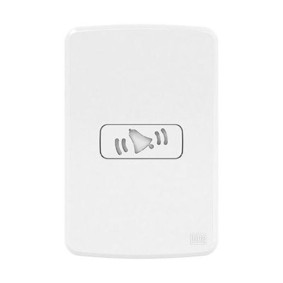 Conjunto Campainha Cigarra Bivolt 4x2 Branco Compose Weg Bivolt - Branco