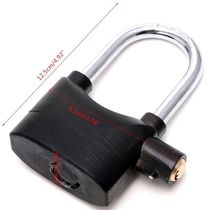 Cadeado Com Alarme Sirene Grande Trava Anti Furto 110db Som
