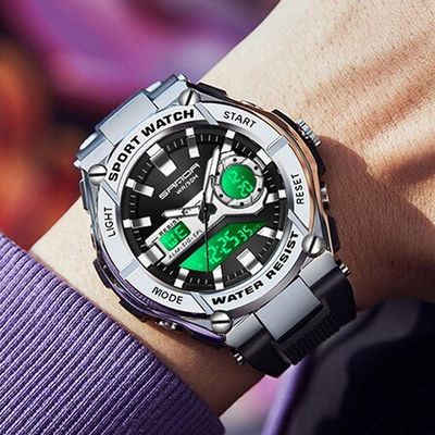 Relógio Sanda Esportivo Masculino Led Digital A Prova D'água