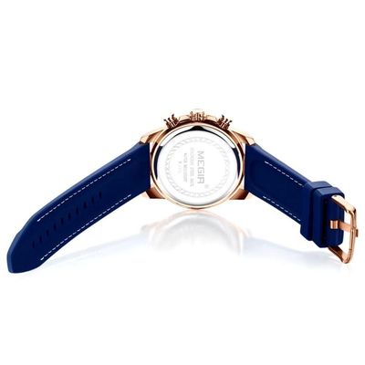 Relógio Masculino Esportivo De Quartzo Design Casual à Prova D' água Azul