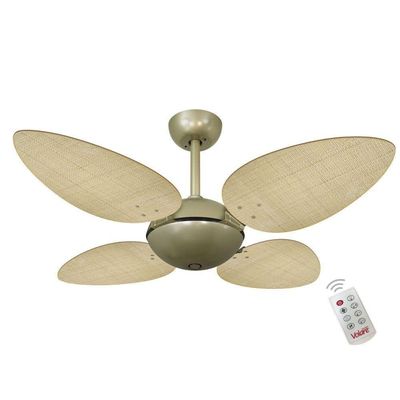 Ventilador Volare Off P Palmae Natural 127V Controle Remoto 110V