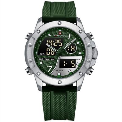 Relógio Digital Led Impermeável Masculino Multifuncional Esportivo Verde