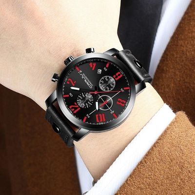Relógio Masculino Aço Inoxidável Resistente À Água Luminoso