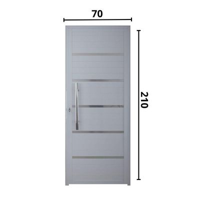 Porta Lambril Solara Com Puxador 70 X 2.10 Branca Lado Esquerdo - Hale
