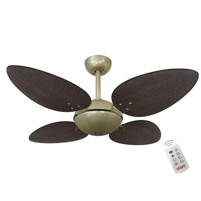 Ventilador Volare Off P Palmae Tabaco 220V E Controle Remoto 220V