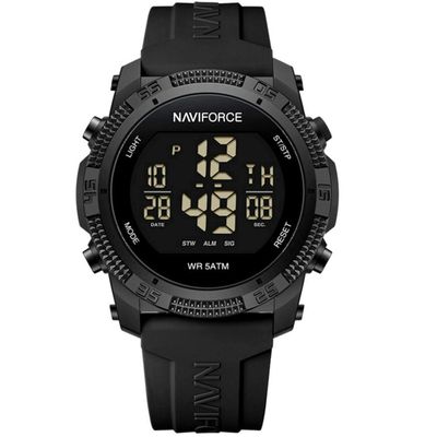 Relógio Esportivo Digital Impermeável Pulseira De Silicone Casual Preto