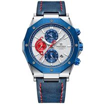 Relógio De Pulso Masculino Esportivo Movimento De Quartzo à Prova D\' água Azul