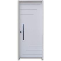 Porta de Madeira Milano Hdf Puxador Reto 2,10x0,82 Direita