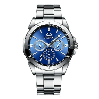 Relógio Masculino Chenxi Cx-019a à Prova D'água Azul