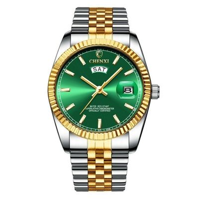 Relógio Masculino Chenxi Cx-004b à Prova D'água Verde