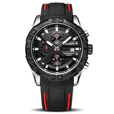 Relógio Masculino Esportivo De Silicone Movimento Luminoso