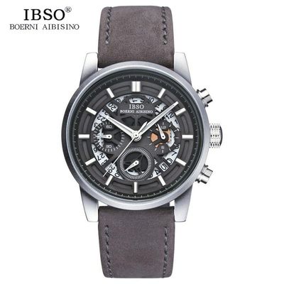 Relógio De Quartzo Masculino Ibso 6860 à Prova D'água Cinza