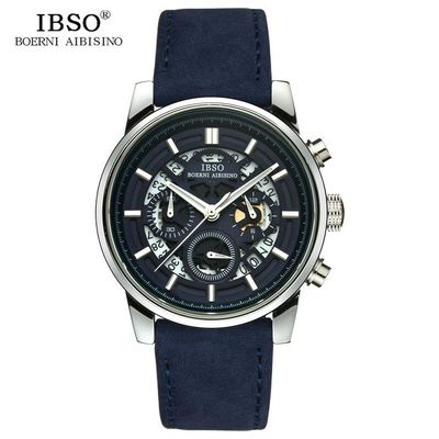 Relógio De Quartzo Masculino Ibso 6860 à Prova D'água Azul