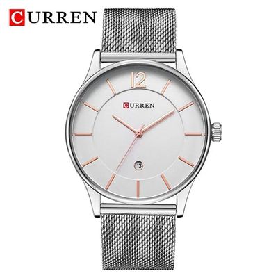 Relógio Masculino Curren 8231 à Prova D'água Branco