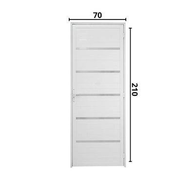 Porta Lambril Solara 70 X 2.10 Branca Lado Direito - Hale