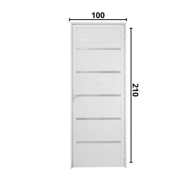 Porta Lambril Solara 1.00 X 2.00 Branca Lado Direito - Hale
