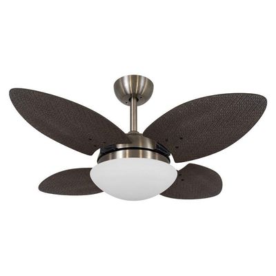 Ventilador De Teto Volare Mini Petalo Palmae Tabaco 220V 220V