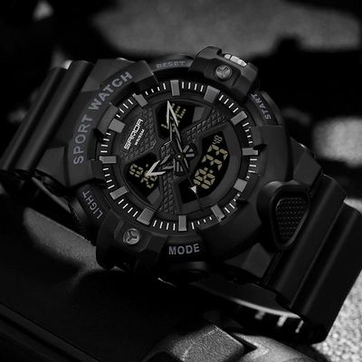 Relógio Pulso Masculino Led Digital Duplo A Prova Dágua