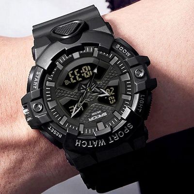 Relógio Pulso Masculino Led Digital Duplo A Prova Dágua
