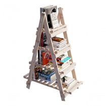 Suporte Para Livros 4 Prateleiras Escada