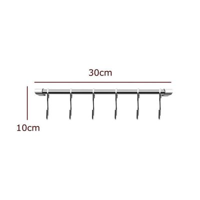 Kit Cozinha Suspensa Com Barra E 6 Ganchos - Stolf