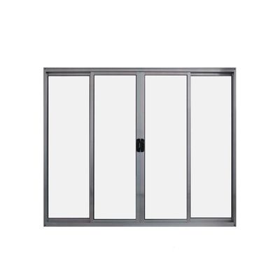 Janela 4 Folhas De Correr S/ Grade 1,00 X 1.50 Alumínio Brilhante Linha Modular - Hale