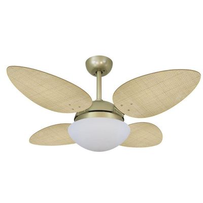 Ventilador De Teto Volare Petalo Palmae Natural 127V 110V