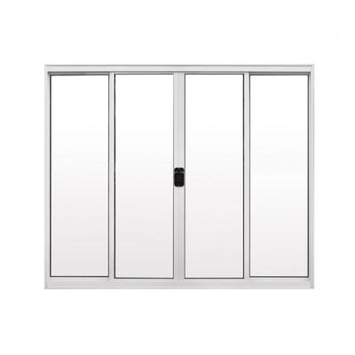 Janela 4 Folhas De Correr S/ Grade 1,00 X 1.20 Alumínio Branco Linha Modular - Hale